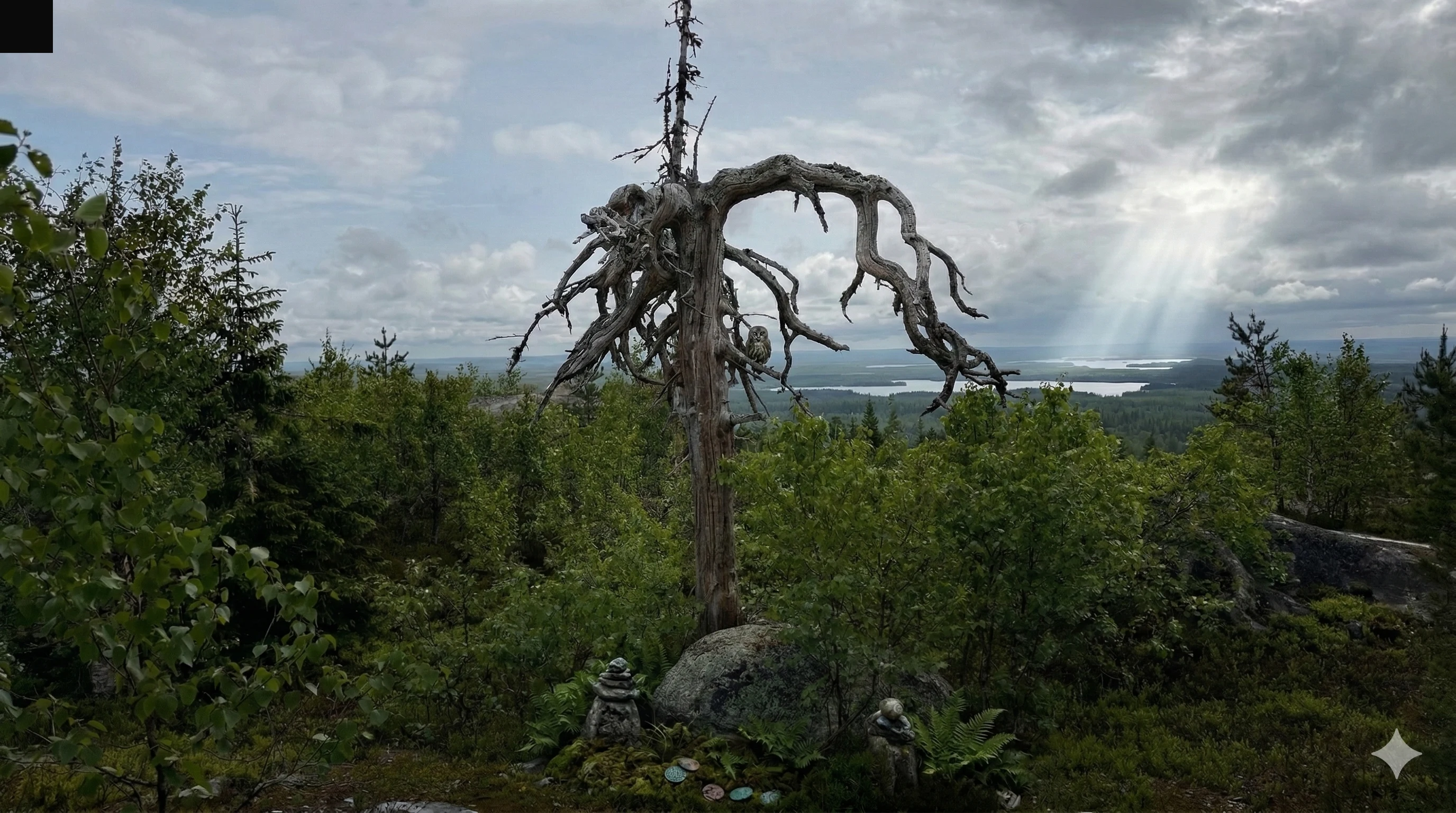 Серебряный лес — детали серебристой коры
